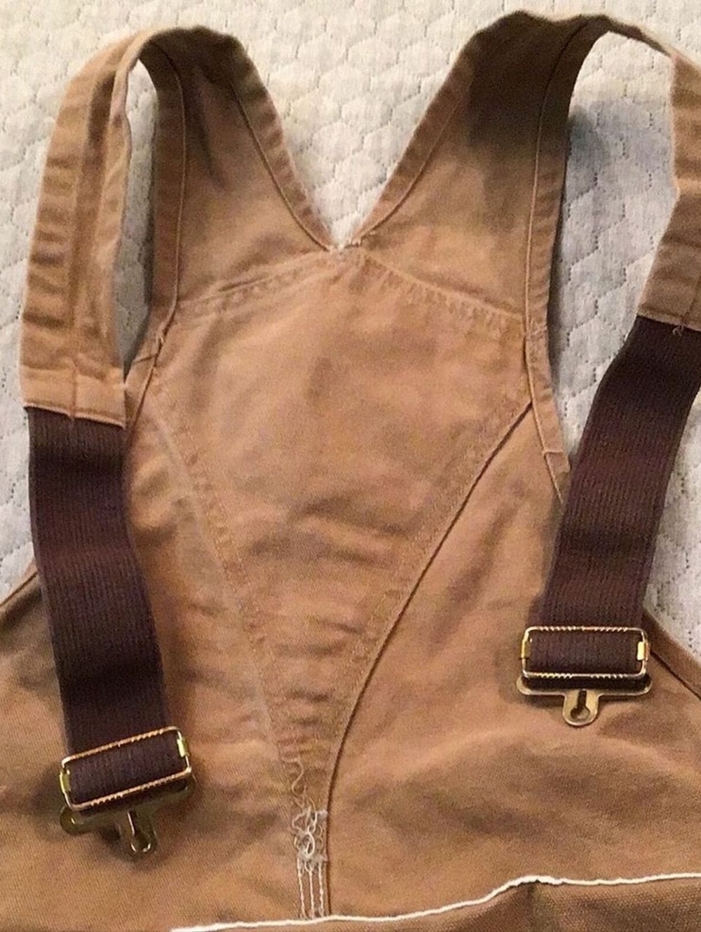 Carhartt Canvas Carpenter Double Knee Overalls (Please Read Details) Size XL/2XL - Picture 2 of 8